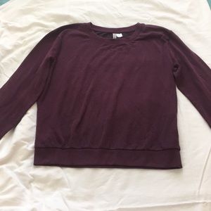 Maroon purple sweater